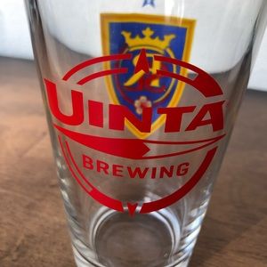 Uinta Brewing Real Salt Lake Pint Glass